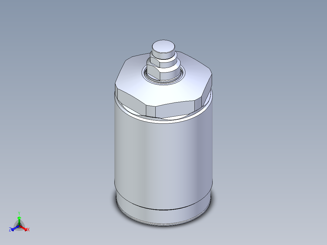 KOSMEKLD0452-xM多系列多零件图纸模型主视图