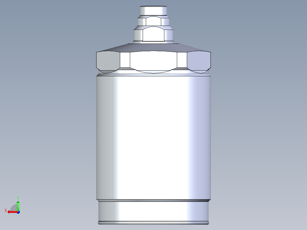 KOSMEKLD0452-xM多系列多零件图纸模型后视图