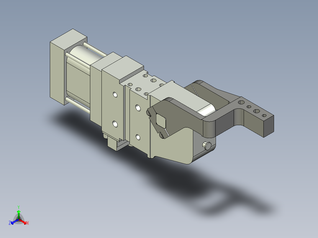 德克斯TUNKERS气缸数模V2 50.1 A11 T12 5~44主视图