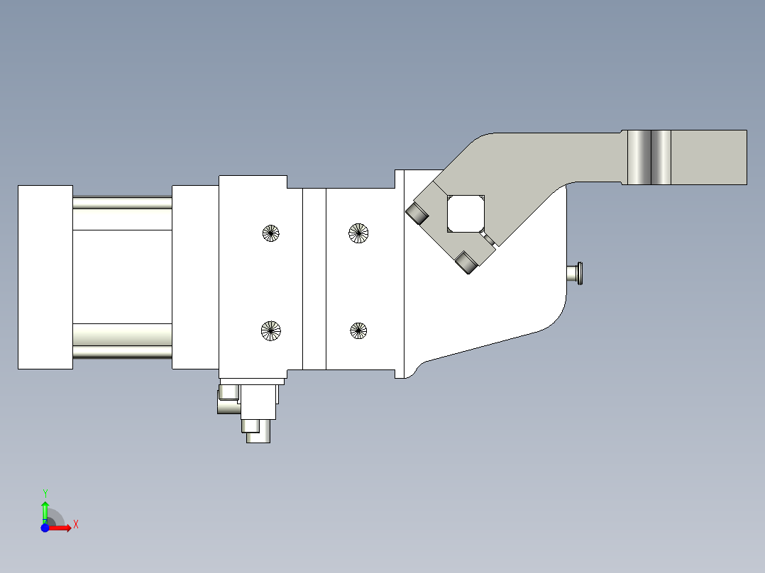 德克斯TUNKERS气缸数模V2 50.1 A11 T12 5~44前视图
