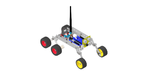 带Arduino和蓝牙模块的六轮小车缩略图