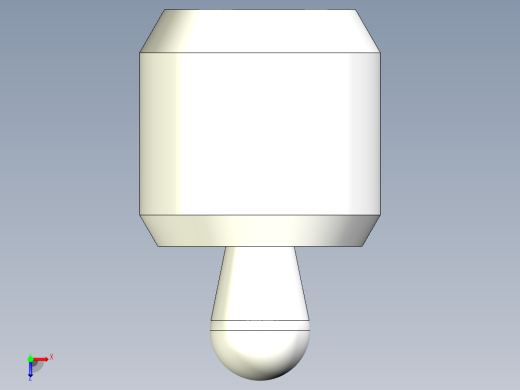 側向式定位柱(塑膠梢B)2215-3D多系列多零件图纸模型俯视缩略图