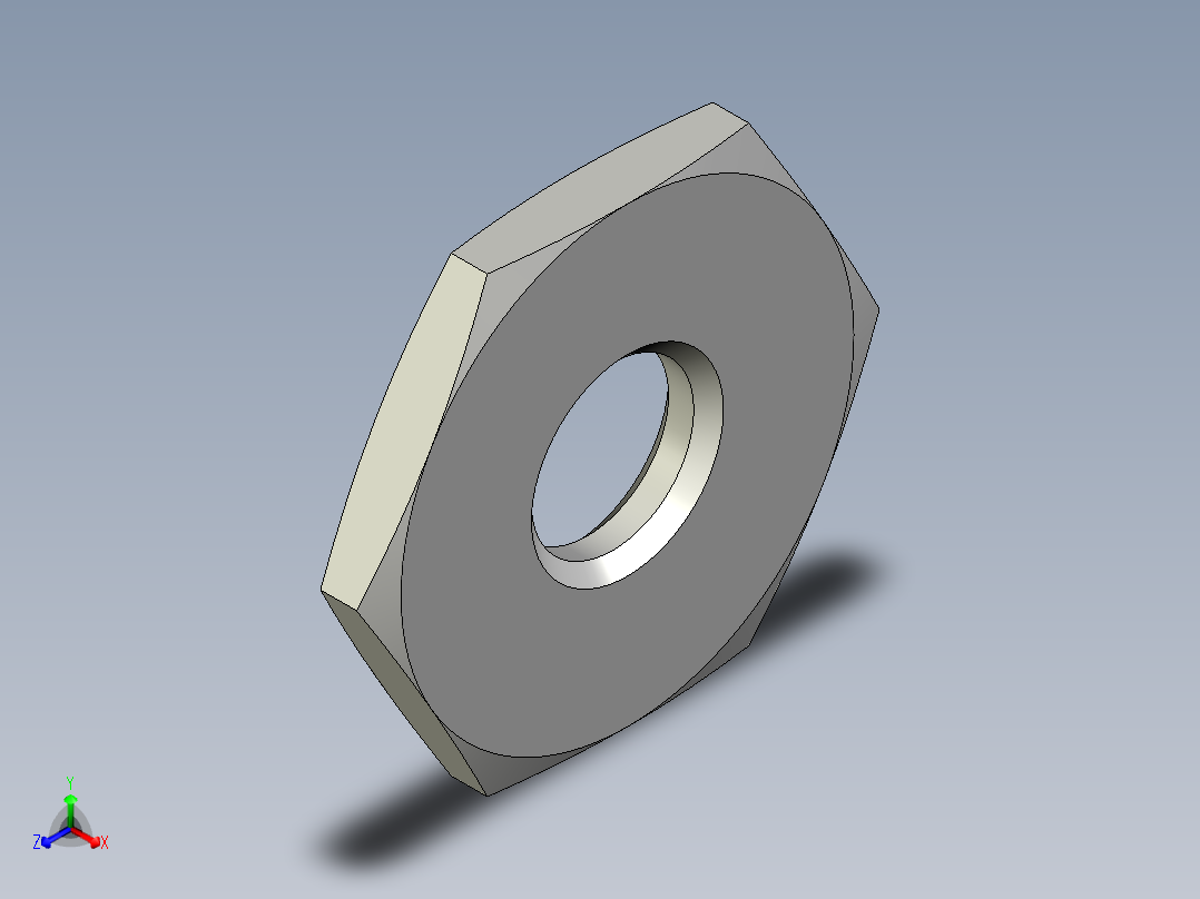 螺母-Nut_M14-4-33-15-15.stp主视图