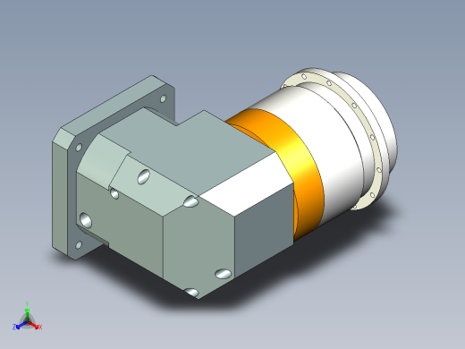直齿ZPLH160-L3 35-114.3-200-M12.stp正等轴测缩略图