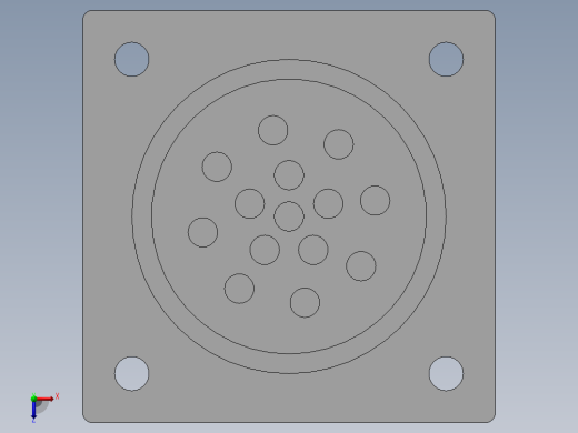 WS32串口公接头（19针）俯视缩略图