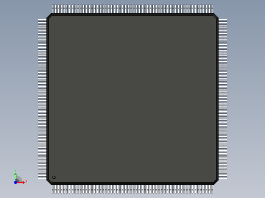 元器件3D封装QFP232_FPT-232P-M01174前视缩略图