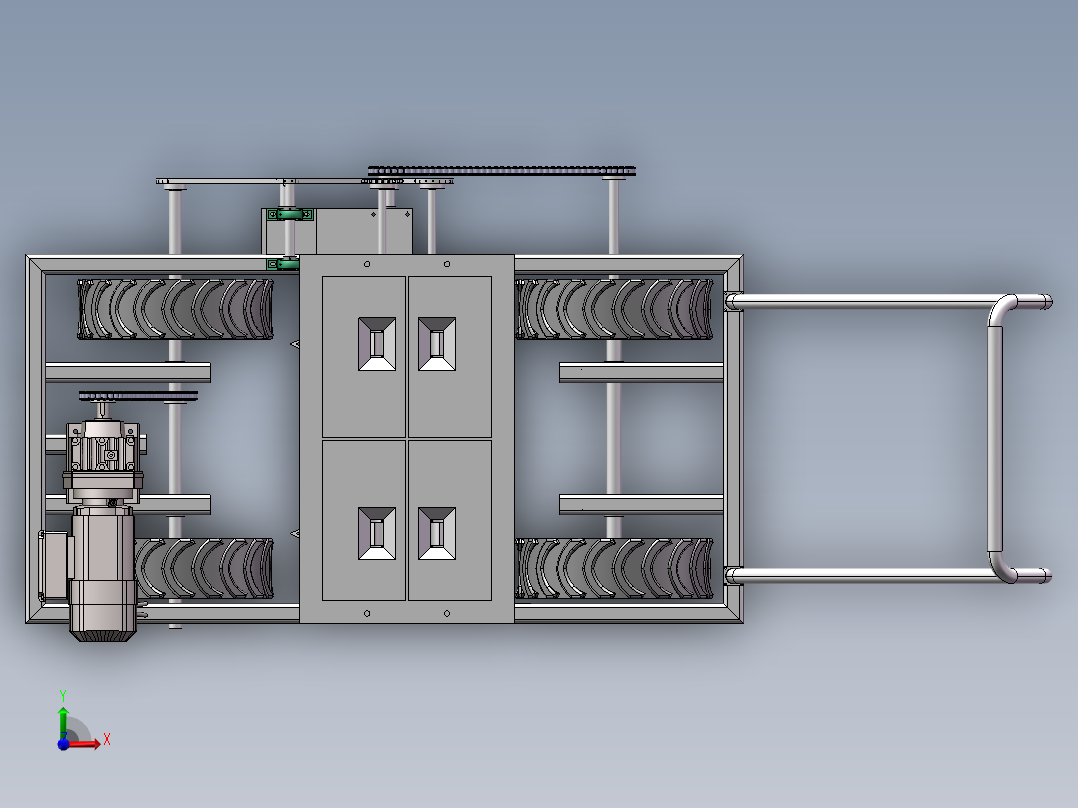 播种机(4)前视图