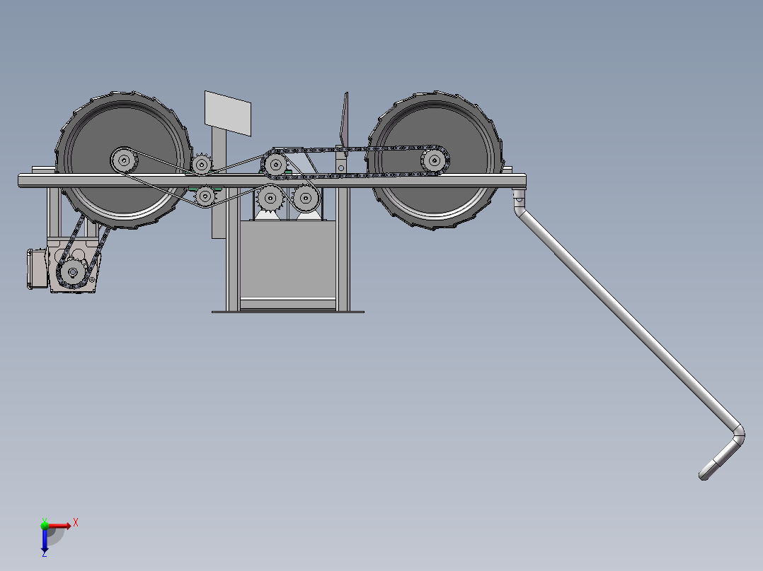 播种机(4)俯视图