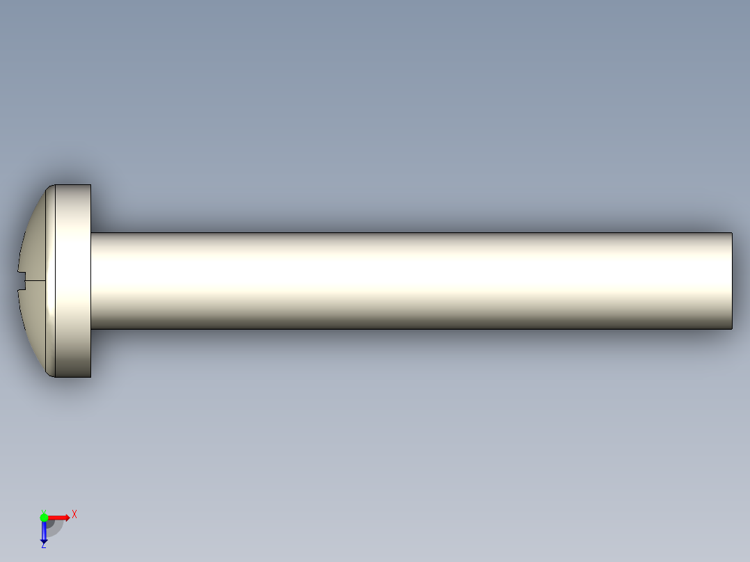 螺丝 M6 十字盘头-M6x40 Screw head.STEP俯视图