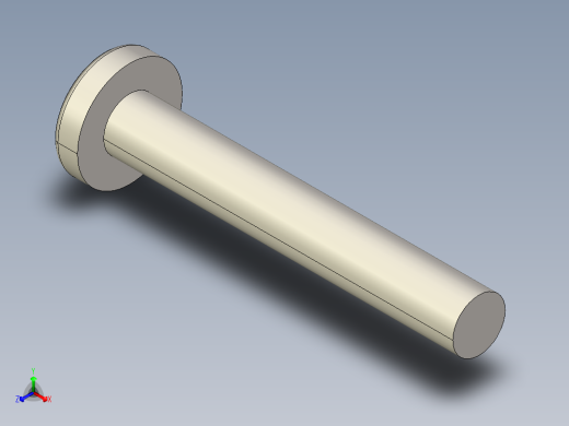 螺丝 M6 十字盘头-M6x40 Screw head.STEP正等轴测缩略图