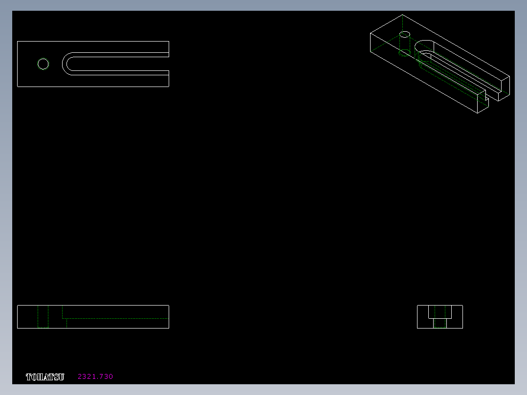 支撐座2321-2D多系列多零件图纸模型