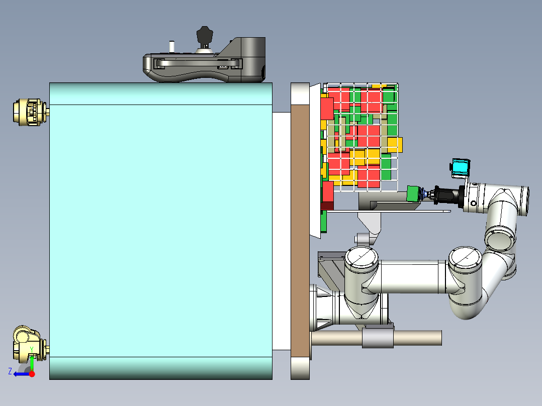 混码抓取教学平台step右视图