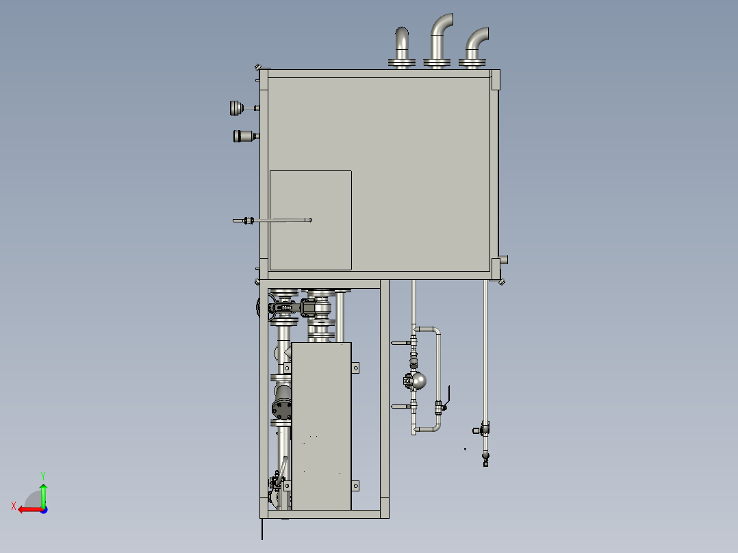 产品加热器后视图