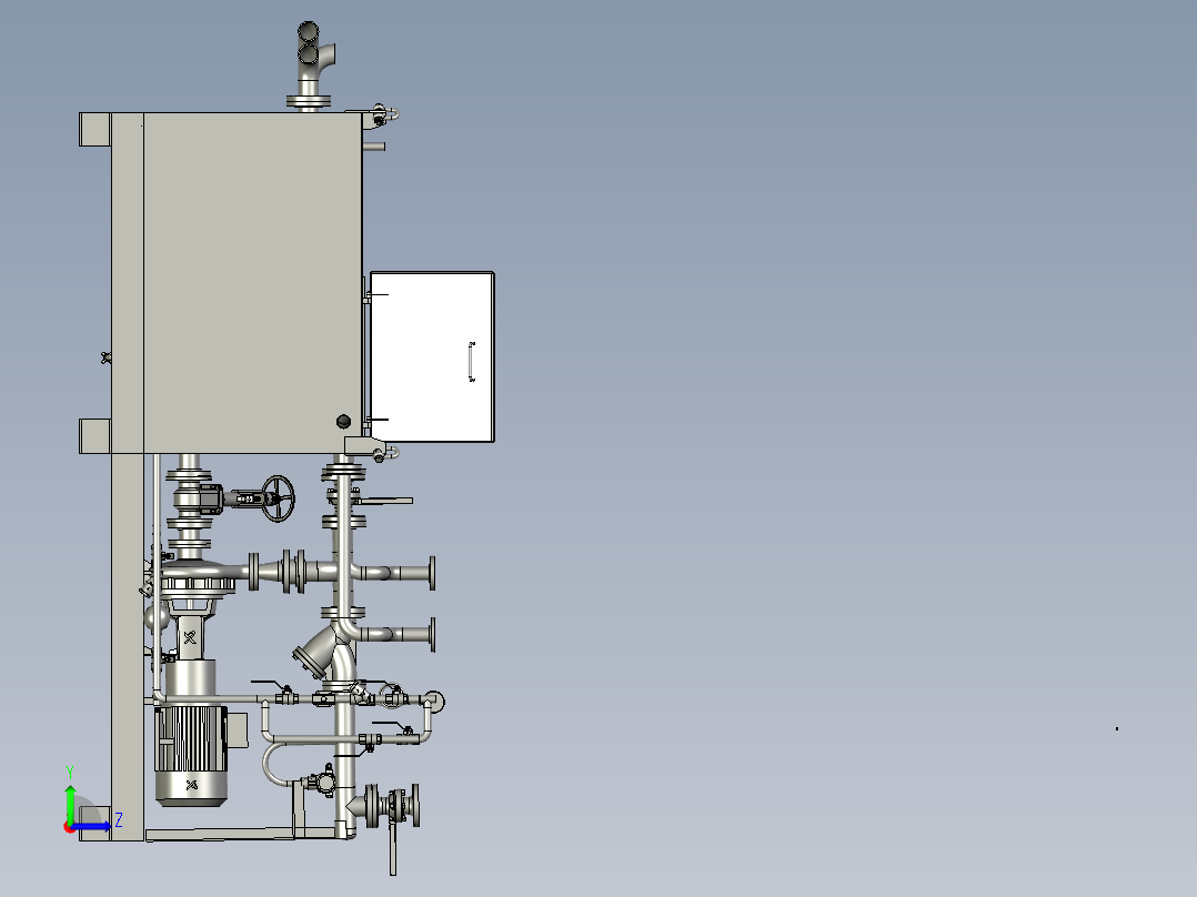 产品加热器左视图