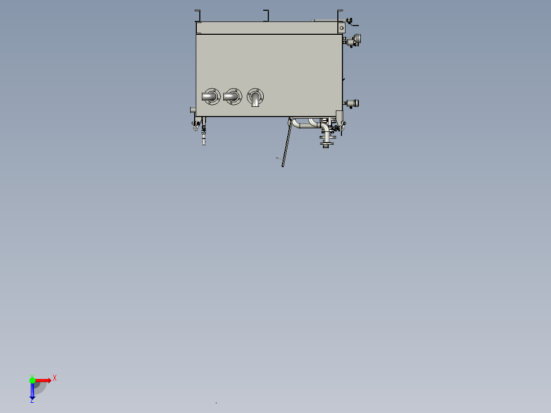 产品加热器俯视图
