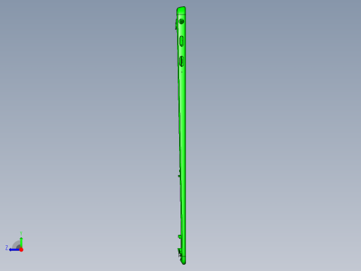 笔记本C壳加工侧斜孔程序模型右视缩略图