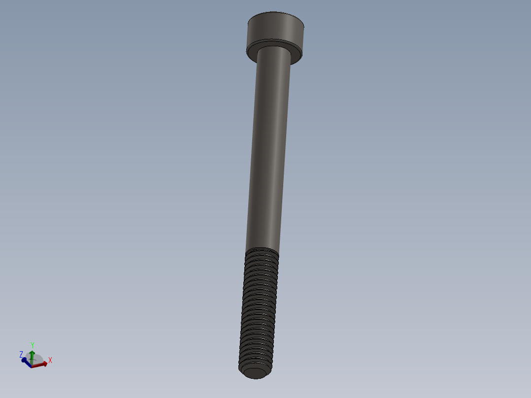 Screw_DIN_912_M6x65_A2.SLDPRT公制内六角螺钉主视图