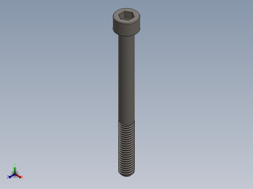 Screw_DIN_912_M6x65_A2.SLDPRT公制内六角螺钉正等轴测缩略图