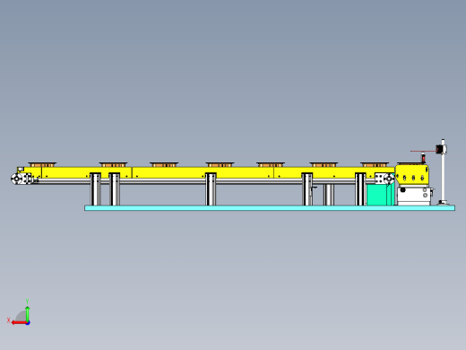 快餐盒移栽输送线设计后视缩略图