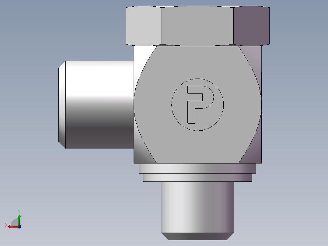铰接式90度接头、1CI-12-10后视图
