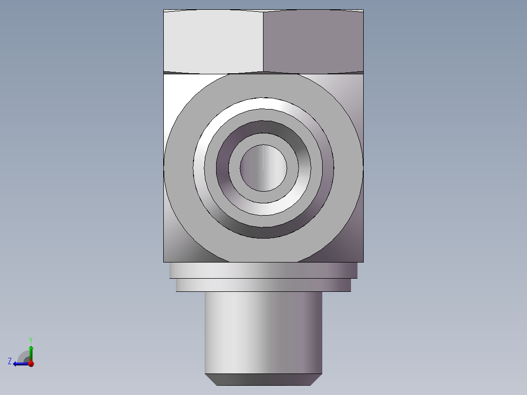 铰接式90度接头、1CI-12-10右视图