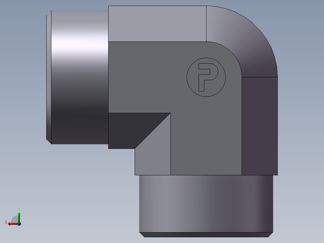 弯接头-W、1C9-26后视图