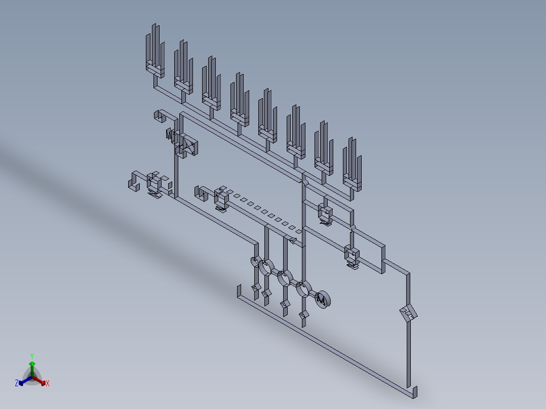 液压单元 DRW 原理图正等轴测图