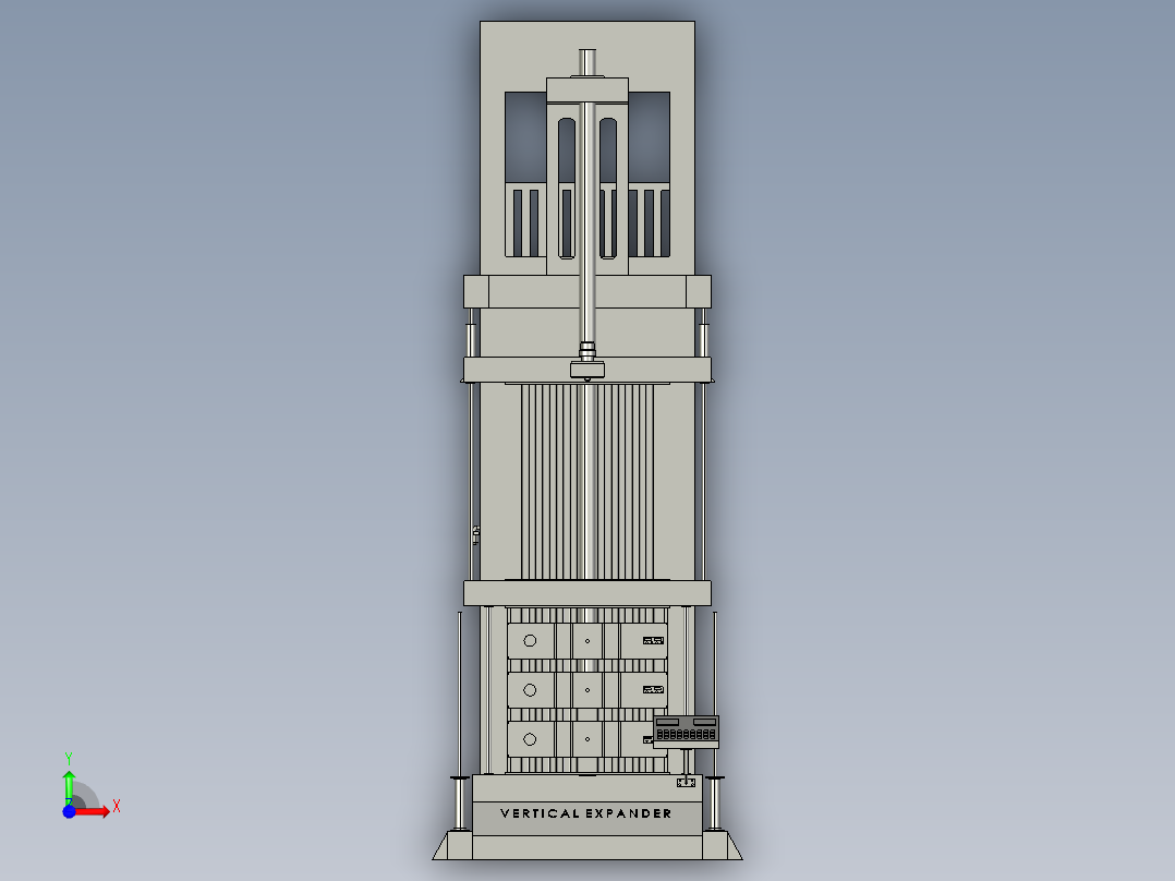 B3004072-垂直压力扩展器用于热交换器前视图