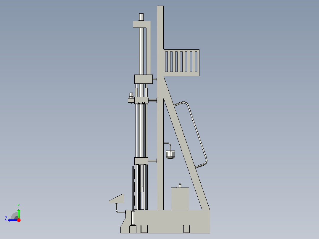 B3004072-垂直压力扩展器用于热交换器右视图