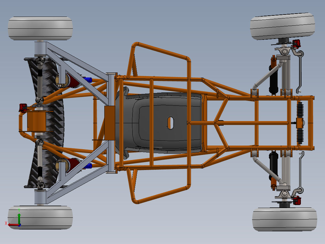 卡丁车 钢管车(75)后视图