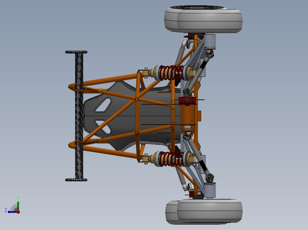 卡丁车 钢管车(75)右视图