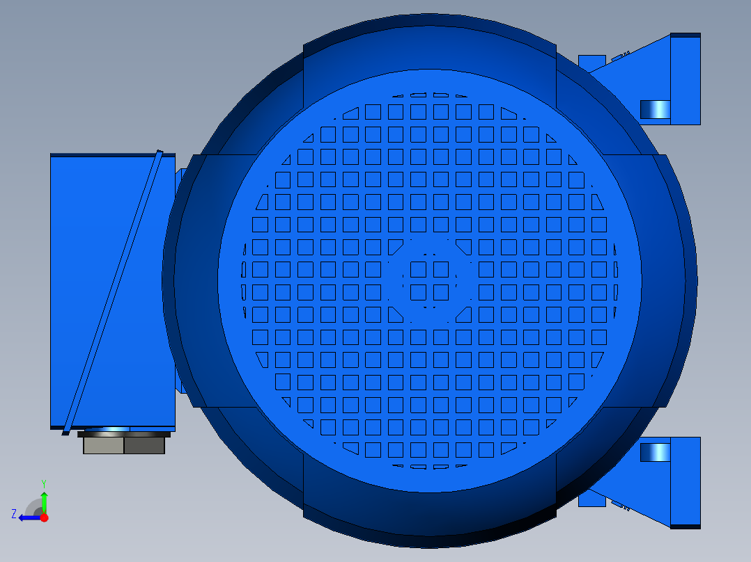 电动机1.1千瓦右视图