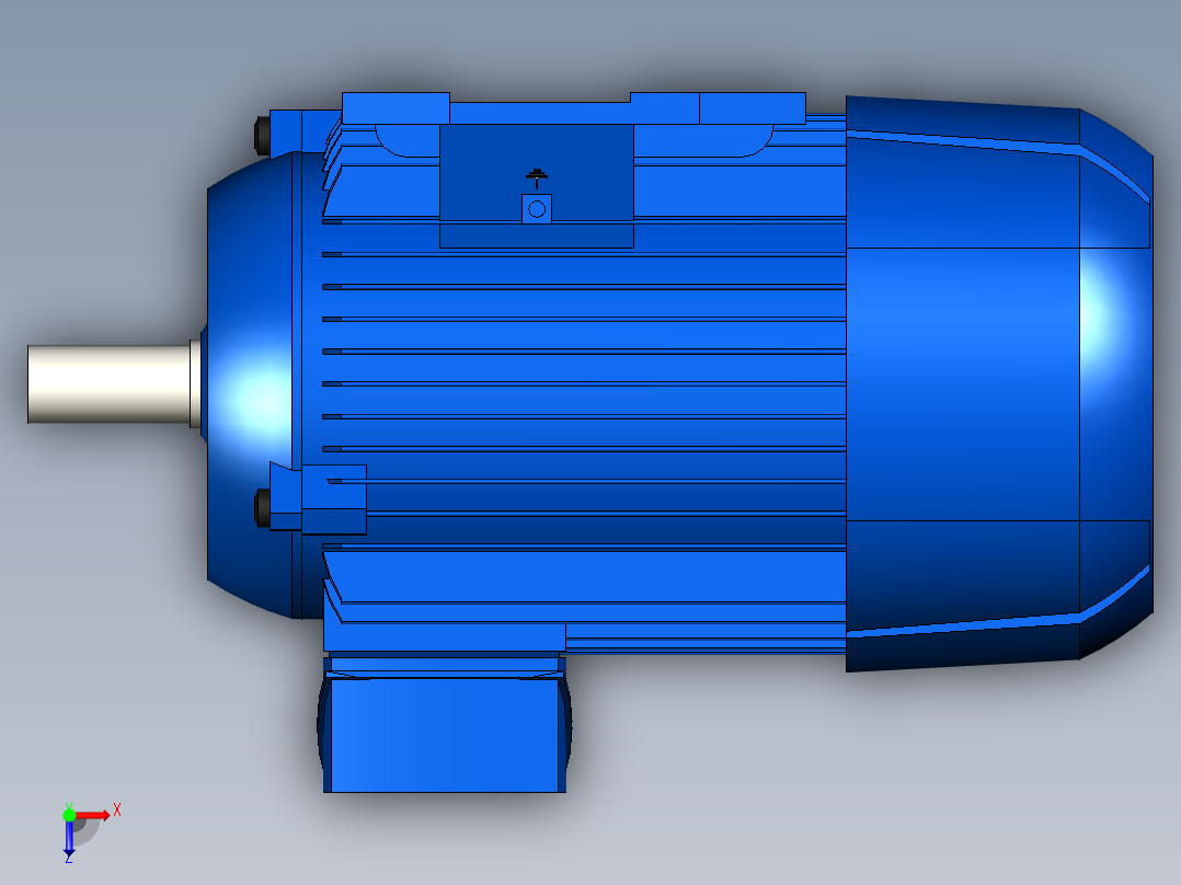 电动机1.1千瓦俯视图