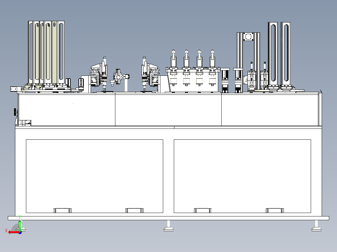 智能卡贴芯片封装机后视图