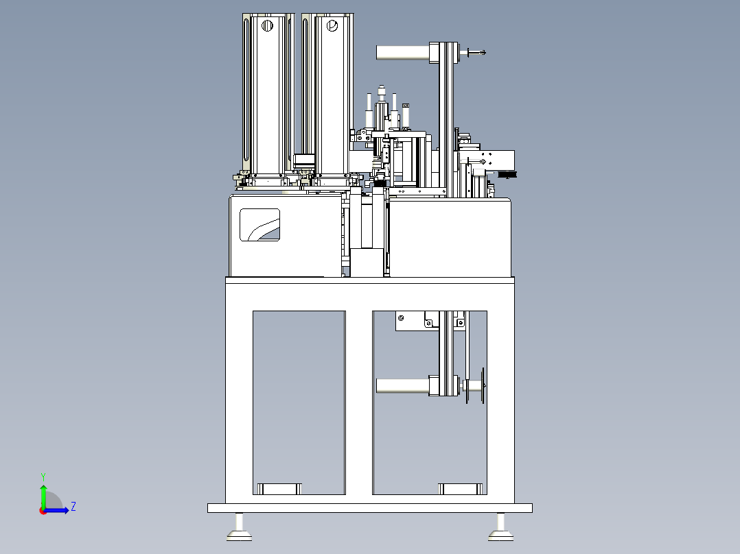 智能卡贴芯片封装机左视图