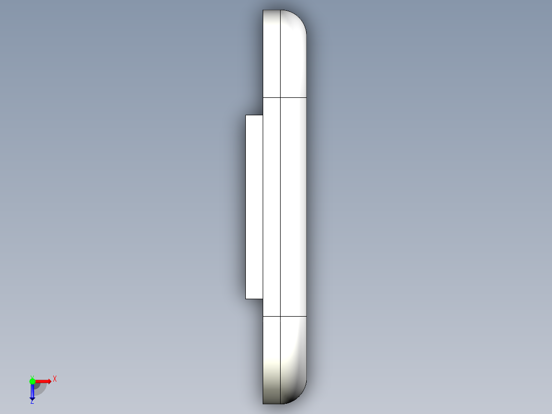 耳机盒盖42俯视图