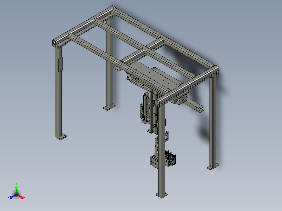52-02-00通用下料机构(自动装B面镍片)正等轴测图