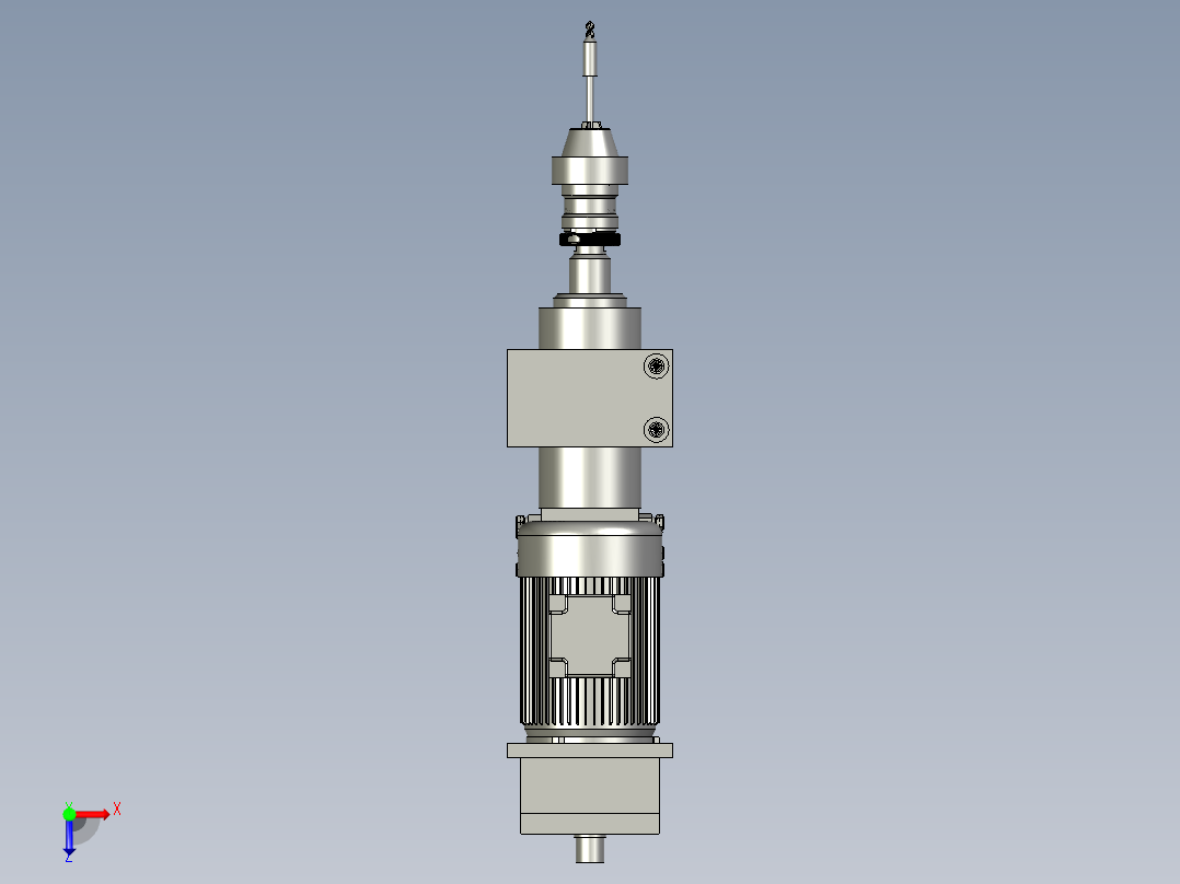 钻削主轴钻削动力头-朝上--钻俯视图