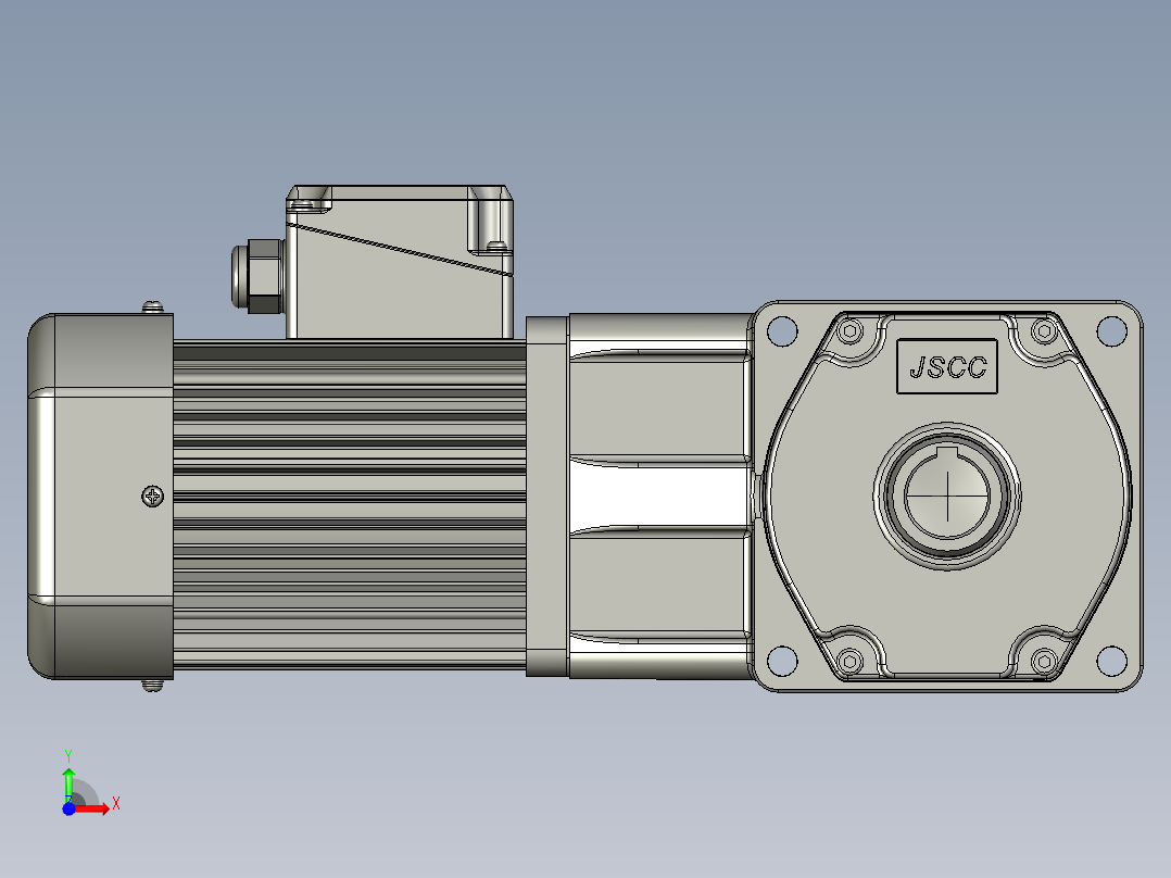 直角中空马达s370rc-L-前视图