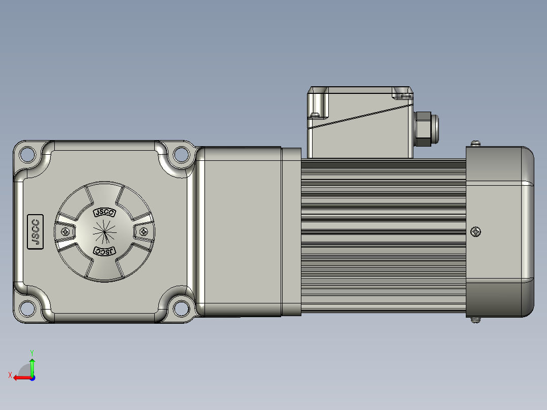 直角中空马达s370rc-L-后视图