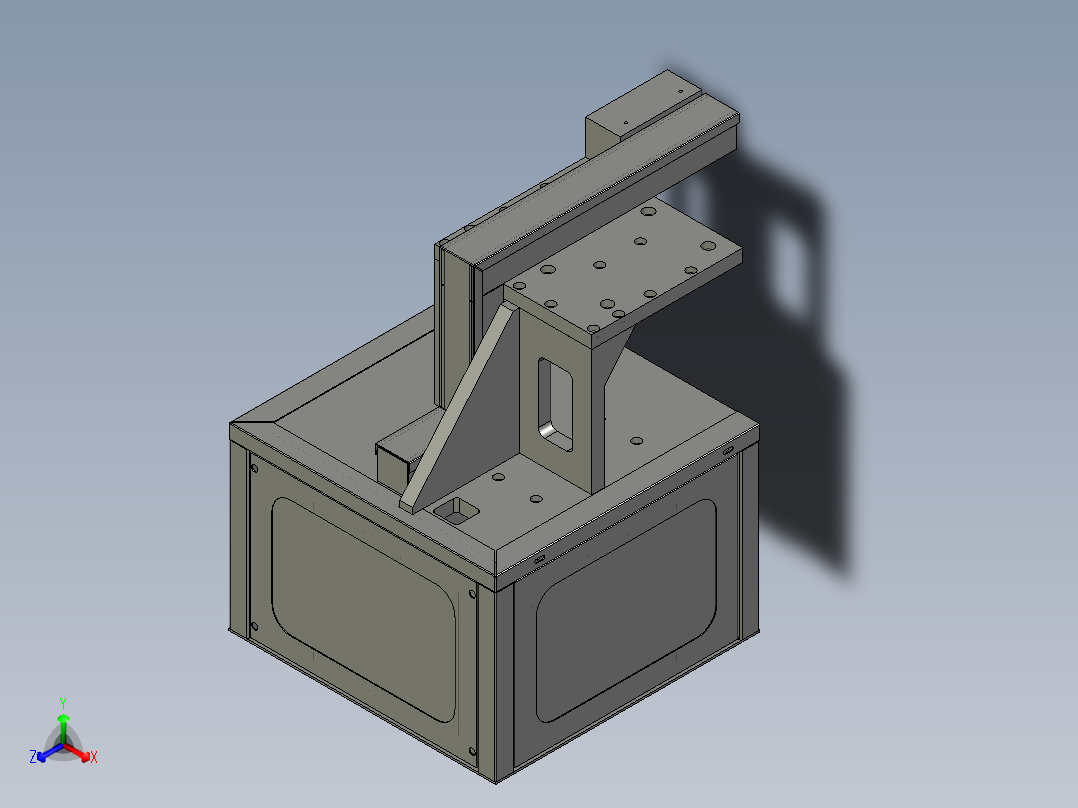 打孔机座装配体2-XG1主视图