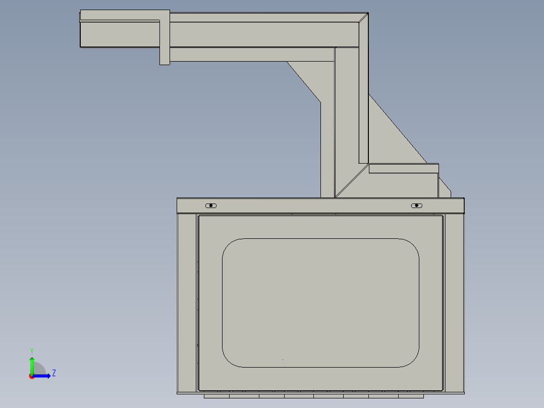 打孔机座装配体2-XG1左视图