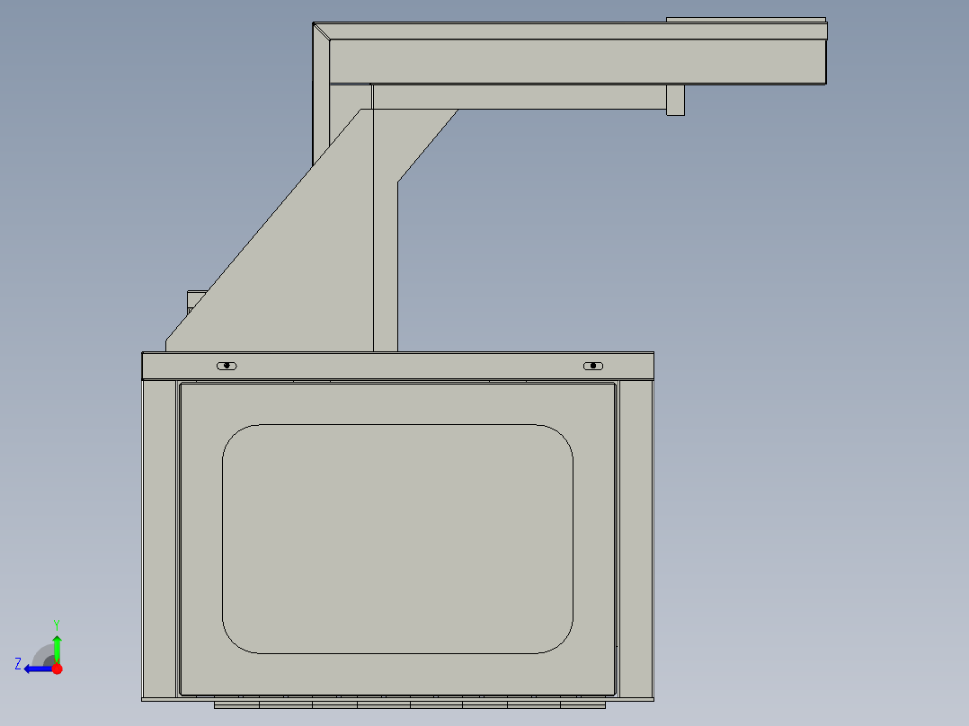 打孔机座装配体2-XG1右视图