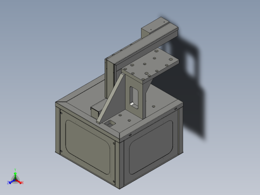 打孔机座装配体2-XG1正等轴测缩略图
