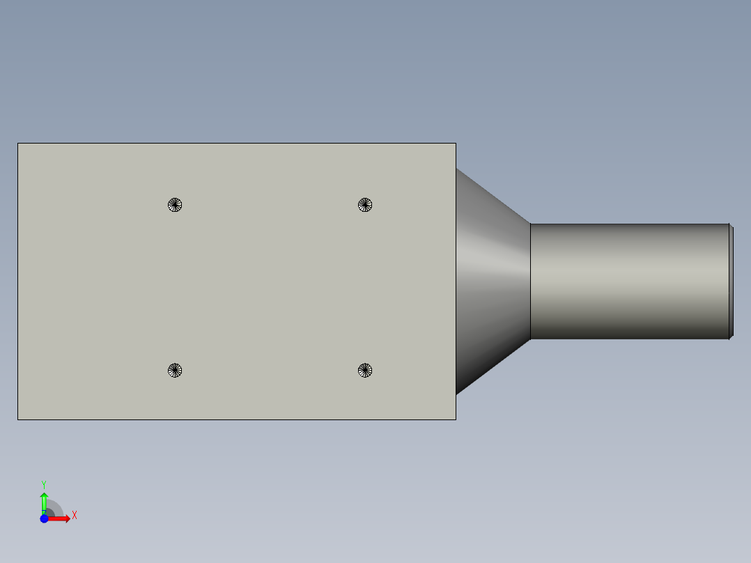 COP-60平行同轴光源(AV11)-端头尺寸检测背光-距离转盘下边缘50mm前视图