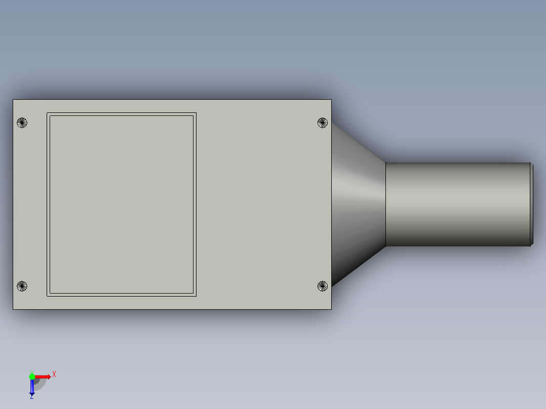 COP-60平行同轴光源(AV11)-端头尺寸检测背光-距离转盘下边缘50mm俯视图