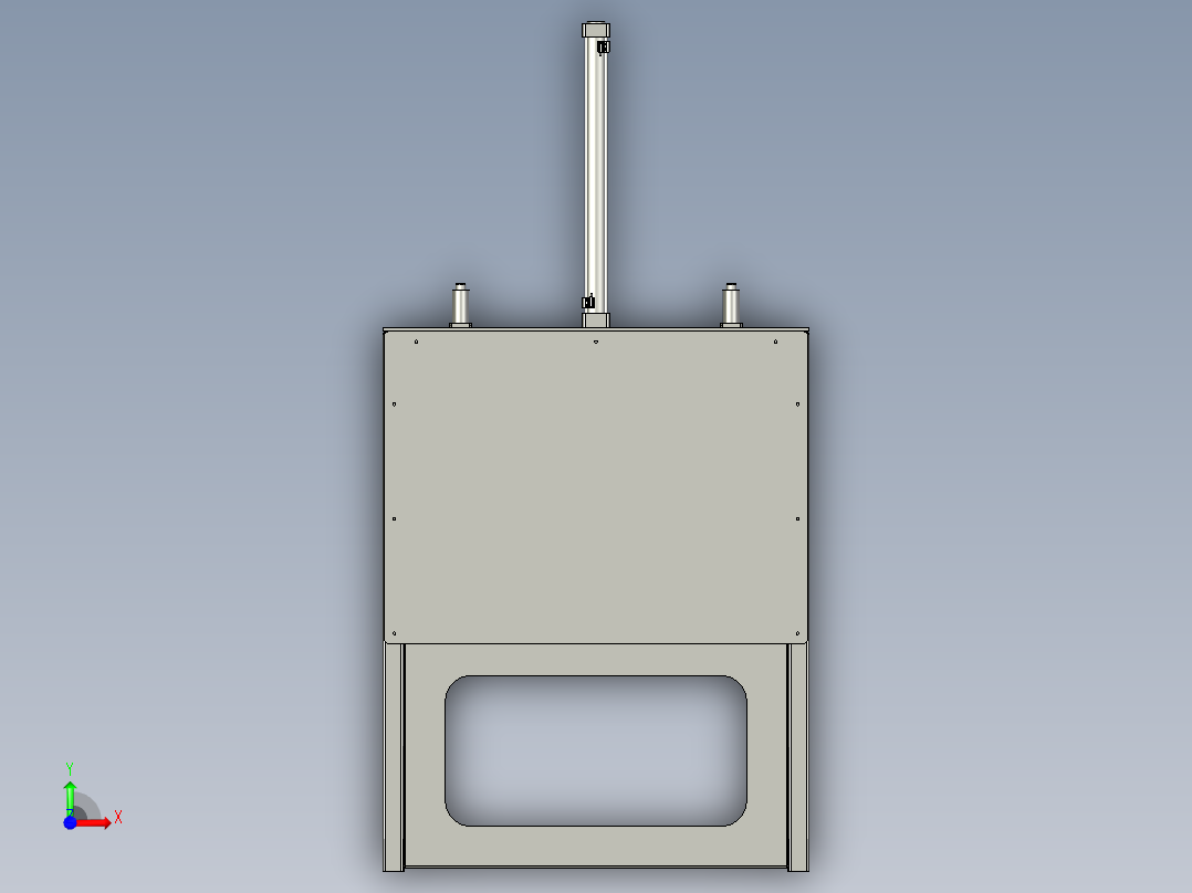 升降门机构前视图