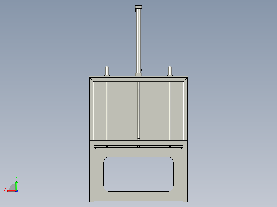 升降门机构后视图