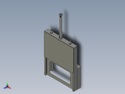 升降门机构正等轴测缩略图