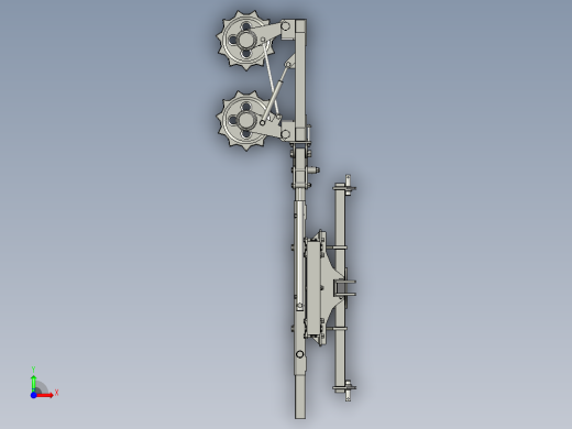 棚架葡萄藤自动切割装置前视缩略图